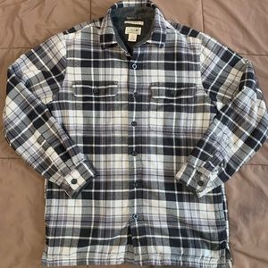 Vintage LLBean fleece lining outdoors flannel